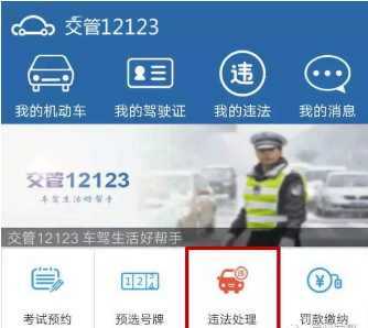 交管12123可以处理扣分的违章吗?怎么交罚款