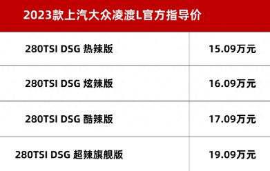 大众凌渡2023新款多少钱(全款落地11万左右)